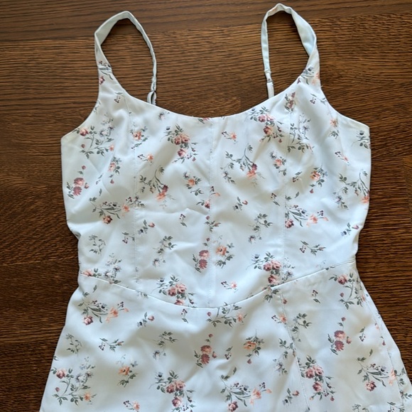 Abercrombie Blue Floral Midi Dress - Picture 3 of 3